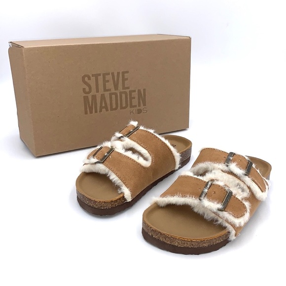 Steve Madden Faux Fur Slide Sandal Size 13 - Picture 6 of 15